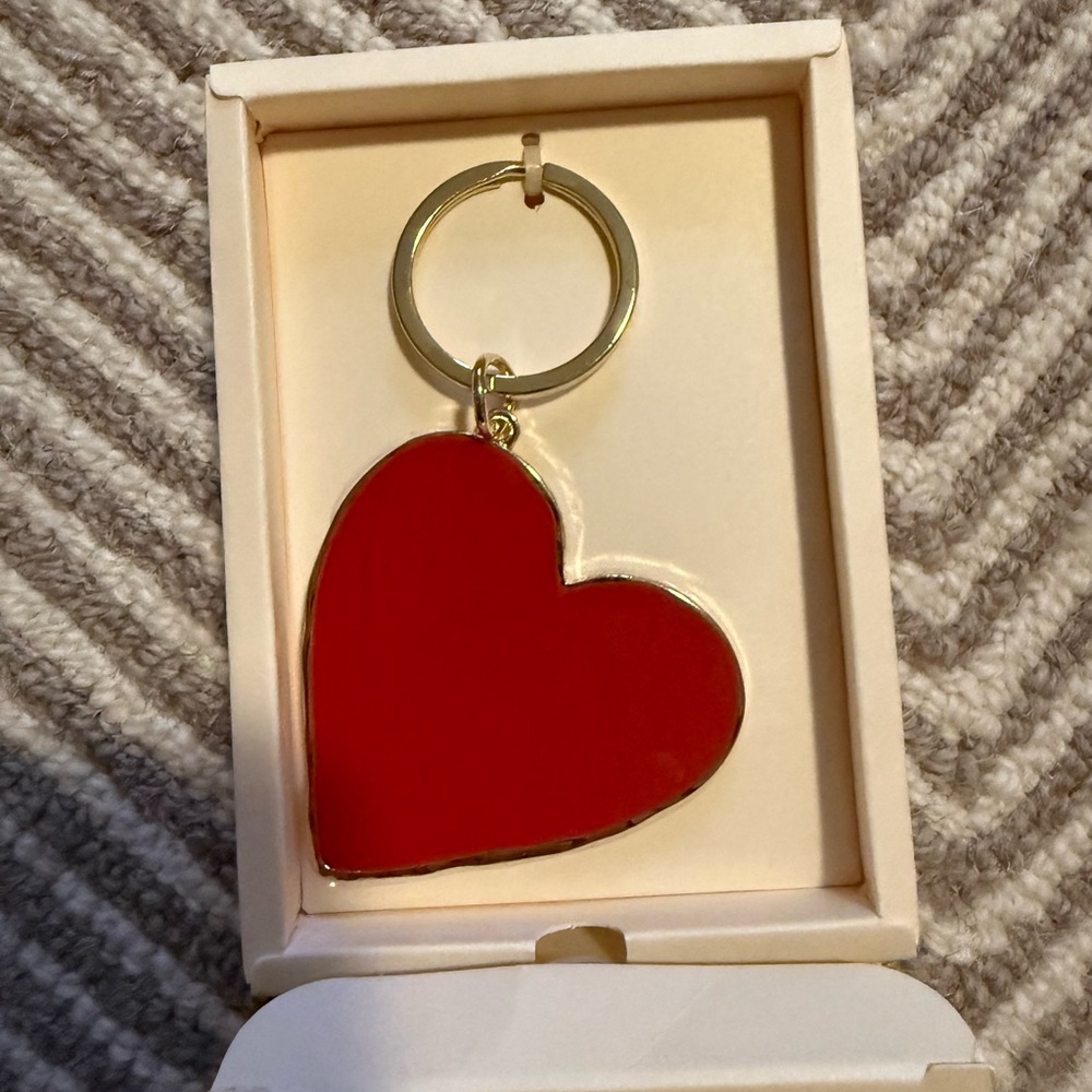 NWT Sezane Red Heart Keychain
